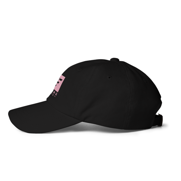 Young Elite Unisex Trendy Black Hat, Stylish Pink & Black Design