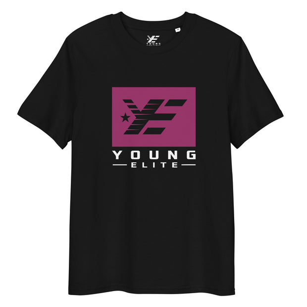 Young Elite Purple and White Unisex organic cotton t-shirt