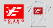 Young-Elite White & Red Unisex T-shirt