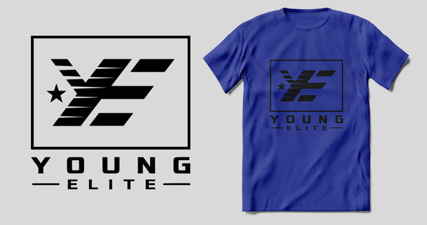 Young-Elite Black & Blue Female T-shirt